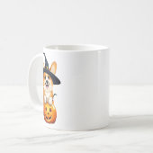 Halloween Corgi Witch Pet Koffiemok (Voorkant links)