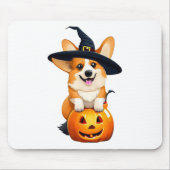 Halloween Corgi Witch Pet Muismat (Voorkant)