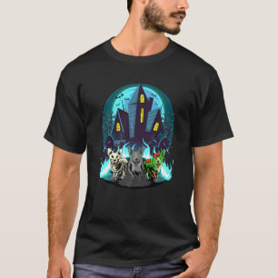 Halloween Corgis Zombie Skelet Zwarte Corgi Hond P T-shirt