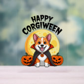 Halloween Corgiween, Spooky Corgi Dog Acryl Bord (Neutraal)