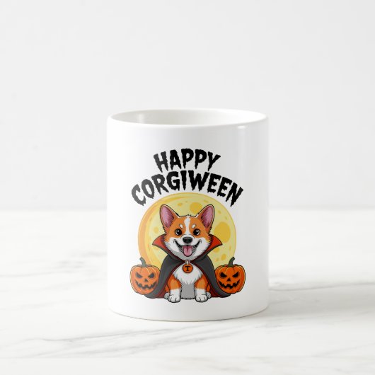 Halloween Corgiween, Spooky Corgi Dog Koffiemok (Center)