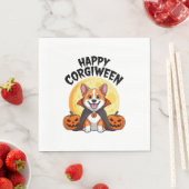 Halloween Corgiween, Spooky Corgi Dog Servet (Insitu)