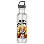 Halloween Corgiween, Spooky Corgi Dog Waterfles (Voorkant)
