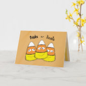 Halloween Corn-Snoep glimlachen Kaart (Gele Bloem)