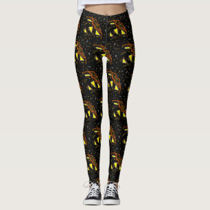 Halloween Cosmic Pumpkin Buitenspatie OLantern Leggings