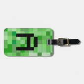 Halloween Cosplay Initiaal Letter A RPG Gamer Pixe Bagagelabel (Voorkant horizontaal)