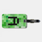 Halloween Cosplay Initiaal Letter A RPG Gamer Pixe Bagagelabel (Achterkant horizontaal)