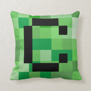 Halloween Cosplay Initiaal Letter C RPG Gamer Pixe Kussen