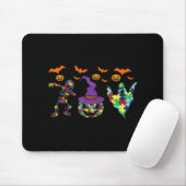 Halloween costume Autism Awareness Pumpkin Witch P Muismat (Met muis)