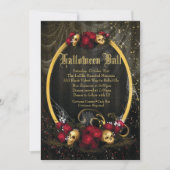 Halloween Costume Ball-uitnodigingen Kaart (Voorkant)