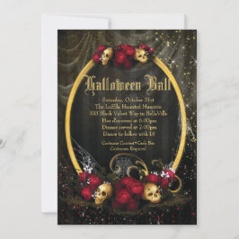 Halloween Costume Ball-uitnodigingen Kaart