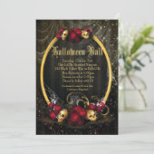 Halloween Costume Ball-uitnodigingen Kaart (Staand voorkant)