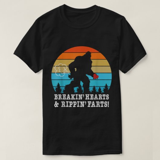 Halloween Costume Bigfoot Breaking Hearts and Ripp T-shirt (Design voorkant)