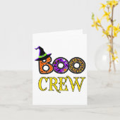 Halloween Costume Boo Crew Kaart (Gele Bloem)