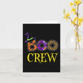 Halloween Costume Boo Crew Kaart (Gele Bloem)