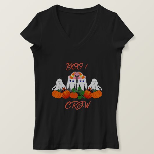 Halloween Costume BOO Crew Pumpkin Patch Spooky T-shirt (Design voorkant)