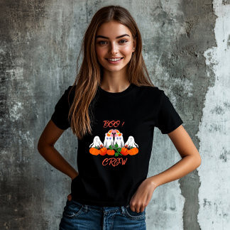 Halloween Costume BOO Crew Pumpkin Patch Spooky T-shirt