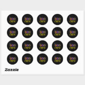 Halloween Costume Boo Crew Ronde Sticker (Vel)