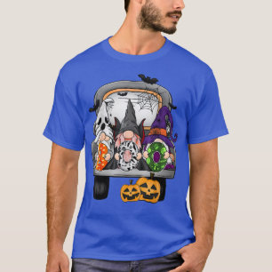 Halloween Costume Boo Funny Gnomes met vrachtwagen T-shirt