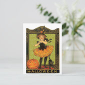 Halloween Costume en Cat Briefkaart (Staand voorkant)