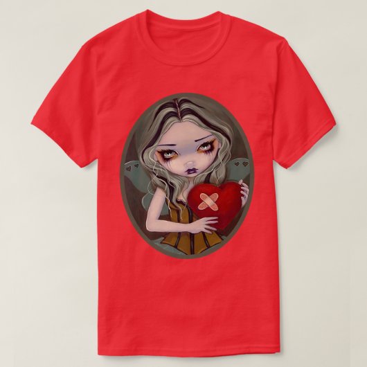 Halloween Costume Evil Broken Hearted Fairy T-shirt (Design voorkant)