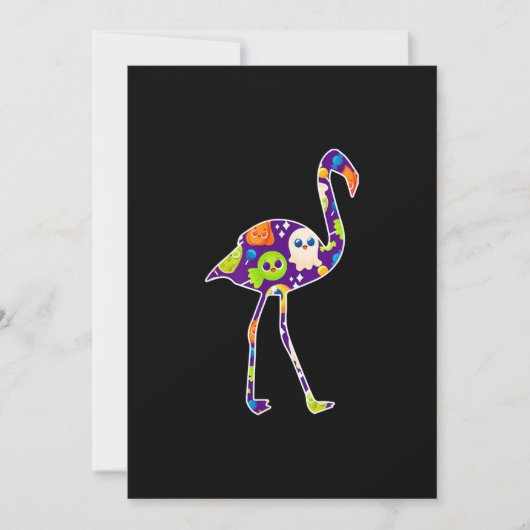 Halloween Costume Flamingo Ghost Snoep Gift Save The Date (Voorkant)