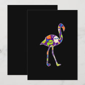Halloween Costume Flamingo Ghost Snoep Gift Save The Date (Voorkant / Achterkant)