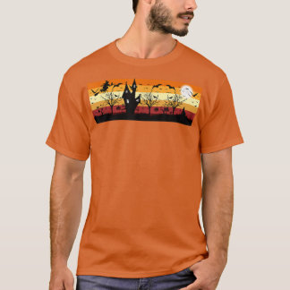 Halloween Costume Fun Witches Scary Haunted Ghost T-shirt