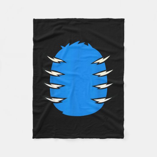 Halloween Costume Funny Blue Tiger Diy Group Match Fleece Deken (Voorkant)