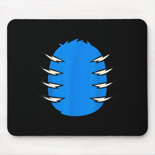 Halloween Costume Funny Blue Tiger Diy Group Match Muismat (Voorkant)