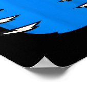 Halloween Costume Funny Blue Tiger Diy Group Match Poster (Hoek)