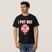 Halloween Costume Funny Firefighter... die ik in b T-shirt (Voorkant volledig)