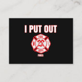 Halloween Costume Funny Firefighter... die ik in b Visitekaartje (Voorkant)