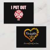 Halloween Costume Funny Firefighter... die ik in b Visitekaartje (Voorkant / Achterkant)