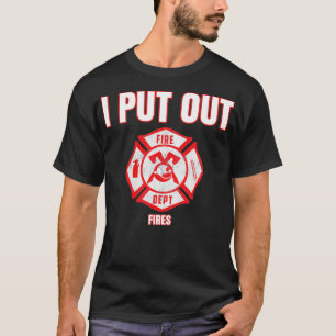 Halloween Costume Funny Firefighter, die ik uitzet T-shirt