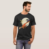 Halloween Costume Giraffe Ride Witch Shotgun T-shirt (Voorkant volledig)
