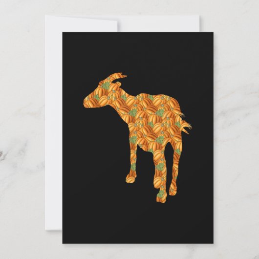 Halloween Costume Goat Gift Save The Date (Voorkant)