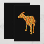 Halloween Costume Goat Gift Save The Date (Voorkant / Achterkant)