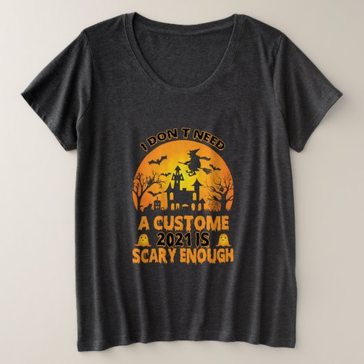 Halloween Costume | Ik heb geen kostuum nodig Grote Maat T-shirt (Design voorkant)