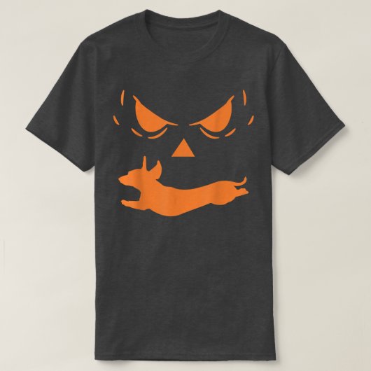 Halloween Costume Jack O Lantern Dog Dachshund Pum T-shirt (Design voorkant)