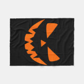 Halloween Costume Jack O' Lantern Pumpkin Face Wom Fleece Deken (Voorkant (Horizontaal))
