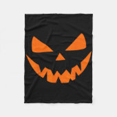 Halloween Costume Jack O' Lantern Pumpkin Face Wom Fleece Deken (Voorkant)