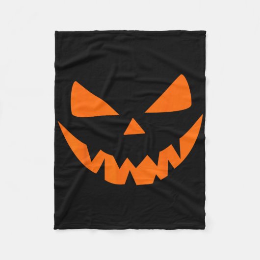 Halloween Costume Jack O' Lantern Pumpkin Face Wom Fleece Deken (Voorkant)