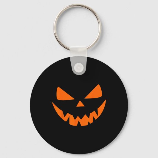 Halloween Costume Jack O' Lantern Pumpkin Face Wom Sleutelhanger (Voorkant)