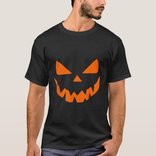 Halloween Costume Jack O' Lantern Pumpkin Face Wom T-shirt (Voorkant)
