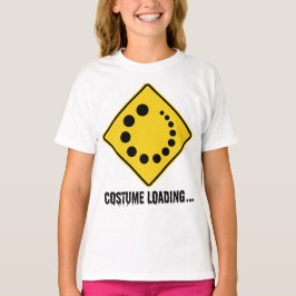 Halloween Costume Loading Yellow Road Sign T-shirt