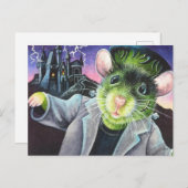 Halloween Costume Monster Mouse Waterverf Art Briefkaart (Voorkant / Achterkant)