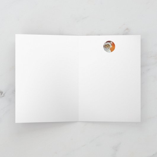 Halloween Costume Mummy Mouse Waterverf Art Kaart (Binnen)