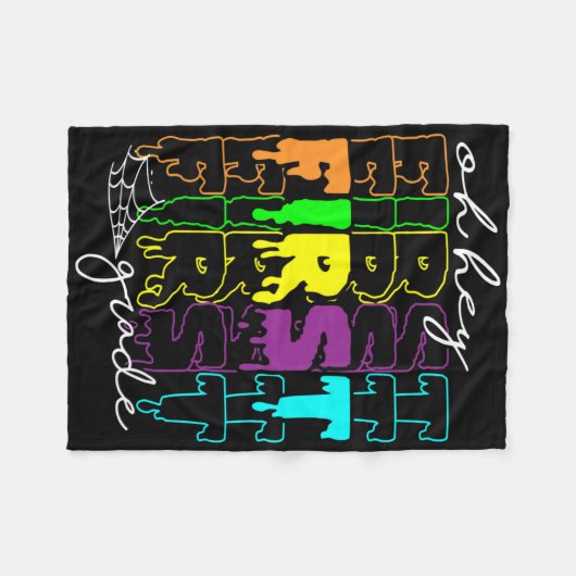 Halloween Costume Oh First Grade Teachers Stud Fleece Deken (Voorkant (Horizontaal))