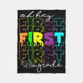 Halloween Costume Oh First Grade Teachers Stud Fleece Deken (Voorkant)